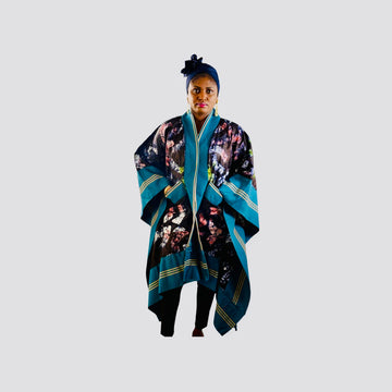 KIMONO  BLUE - GREEN