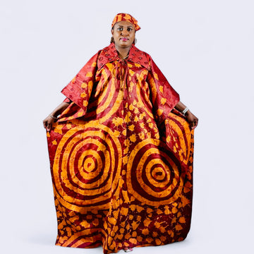 ADIRE BOUBOU WITH BEAD