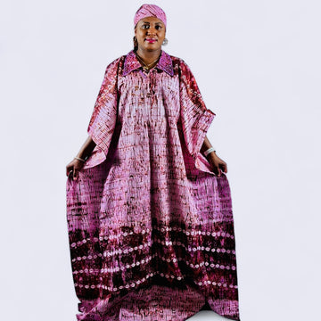 ADIRE BOUBOU WITH BEAD